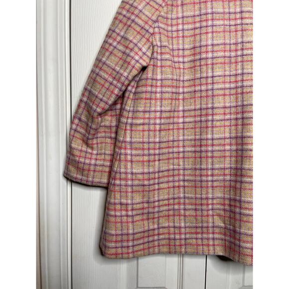 Britannical Girls Islington Coat Highgate Tweed Blossom Check Size 6-7 - Picture 8 of 9